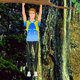 Adventurous mountain rescue escape