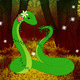 Fantasy green snake rescue