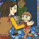 Kristine and the children in chains
